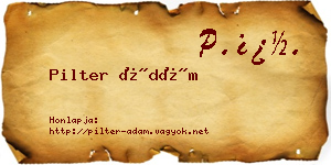 Pilter Ádám névjegykártya